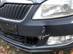Schade aan de auto van Ans. (Foto: Ans van Horne)