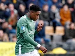 Steven Bergwijn, toen hij nog onder contract stond bij PSV (foto: archief).