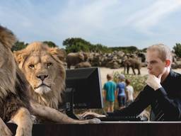 Werken in de dierentuin tijdens lerarenstaking.