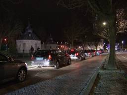 De taxistandplaats aan de Prinsenkade.