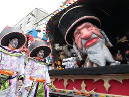 Joodse karikatuur tijdens carnaval in Aalst (Foto: Omroep Brabant)