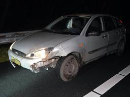 De auto raakte zwaar beschadigd (foto: SQ Vision Mediaprodukties).