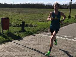 Kim Dillen op weg tijdens de training (foto: Kim Dillen)