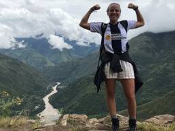 Tessa vlak voor de noodtoestand werd uitgeroepen (foto: Tessa Govers).