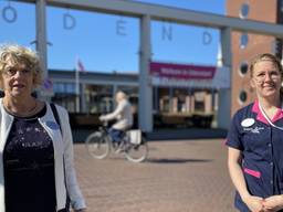 Bestuursvoorzitter Wilma de Jong en Meike Leenderts van BrabantZorg (foto: Jan Peels).