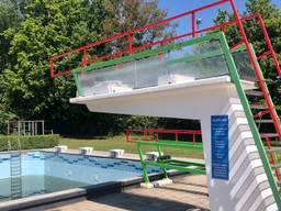 De duikplank blijft dit jaar leeg bij zwembad Blankershove in Oud Gastel