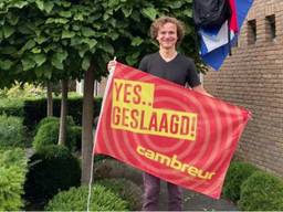 Jens van Dongen is al geslaagd maar gaat toch herkansen. (eigen foto)