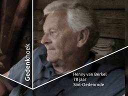 Gedenkhoek voor Henny van Berkel.