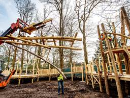 Het speelbos wordt nu gebouwd (foto: Efteling).