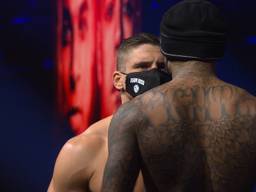 Rico Verhoeven in staredown tegen Hesdy Gerges