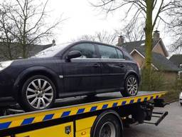 Een van de auto's (foto: Openbaar Ministerie Oost-Brabant).