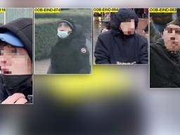 De vier zijn nu nog onherkenbaar (foto: Politie).