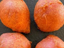 Oranje oliebollen (foto: bakkerij van de mortel).