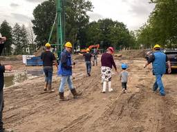 Het  bouwterrein van het Huygens College (foto: Katinka van de Brug).