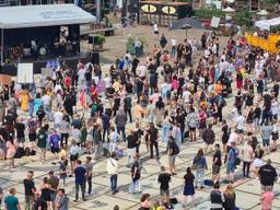 Protest op het Ketelhuisplein in Eindhoven (foto: Noël van Hooft).