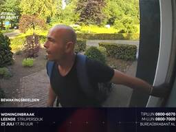 Een inbreker in Leende komt zeer herkenbaar in beeld dankzij een videodeurbel 