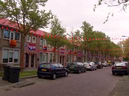 Eisenhowerstraat Tilburg al oranje om WK Voetbal