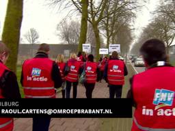 Medewerkers Banketgroep Tilburg protesteren tegen werkdruk