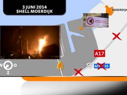 Overzicht van de grote branden op industrieterrein Moerdijk sinds 2011