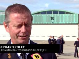 Fly-by voor nieuwe commandant Gerhard Polet van vliegbasis Gilze-Rijen