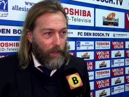 FC Den Bosch-trainer René van Eck baalt dat de wedstrijd tegen Sparta niet doorgaat