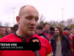 De rugbyers van The Dukes uit Den Bosch grijpen naast de titel