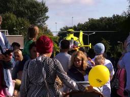 Lange rijen voor de traumahelikopter, traumadag  ETZ ziekenhuis druk bezocht