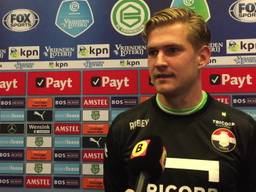 Mattijs Branderhorst hield de nul in zijn eerste wedstrijd als de nummer één van Willem II