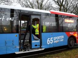 Aanrijding met stadsbus in Tilburg