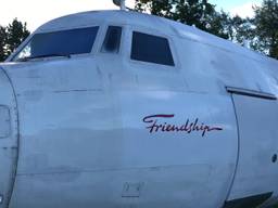 Een Fokker Friendship als B&B in Hoogerheide