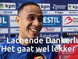 Damil Dankerlui kijkt met een grote glimlach naar goede serie Willem II: 'Het gaat wel lekker'