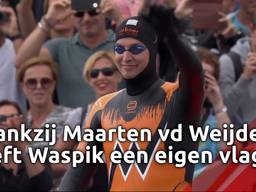 Dankzij topprestatie Maarten van der Weijden heeft Waspik nu een eigen dorpsvlag
