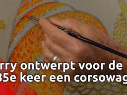 (Sinds 1965) Harry ontwerpt voor de 85e keer een corsowagen voor het bloemencorso Zundert