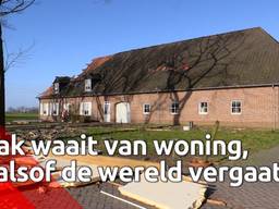 Dak waait van woning door storm Dennis: 'Alsof de wereld vergaat'