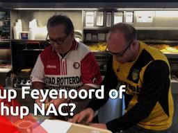 Tweespalt in Zevenbergse cafetaria door halve finale Feyenoord-NAC.