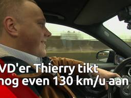 VVD'er Thierry vroemt nog één keertje met 130 over de snelweg: 'Dit is heerlijk!'