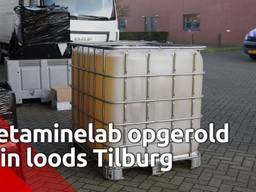Ketaminelab opgerold in loods Tilburg, vrachtwagen in beslag genomen