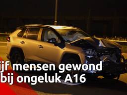 Vijf gewonden bij ongeluk op A16 bij Zevenbergschen Hoek