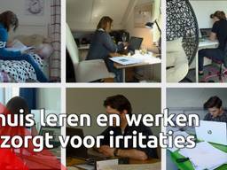 Thuis leren en werken: ‘Overdag gaat het goed, ’s avond komen de irritaties’