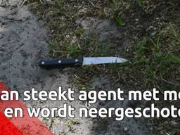 Man steekt agent met mes in Haghorst en wordt neergeschoten