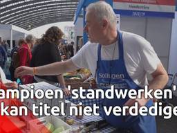 Marktkoopman Paul Bol kan zijn titel als kampioen standwerker niet verdedigen