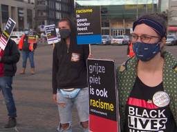 Demonstratie tegen Zwarte Piet in Breda