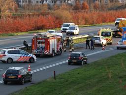 Ongeluk met vijf auto's op de A50 bij Son, weg is weer vrij 