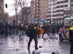 Politie grijpt in bij demonstratie in centrum van Eindhoven