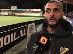 NAC-spits Mario Bilate werd matchwinnaar tegen Telstar.