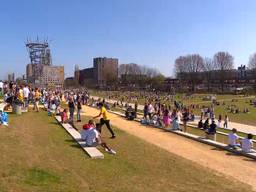 Zo druk was het vandaag het Spoorpark 