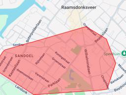Stroomstoring in Raamsdonksveer (bron: Enexis).