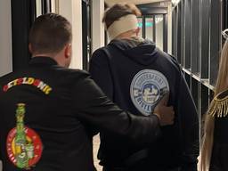 Duke met een vriend en zijn vriendin in het ziekenhuis op 11-11 (foto: privéfoto).