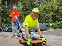 Jos smokkelt een paar honderd meter (foto: Noël van Hooft).