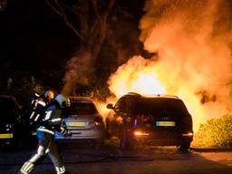 Aan de Bachlaan in Tilburg zijn maandagnacht twee auto's door een brand verwoest. Dat gebeurde kort na middernacht op de parkeerplaats van een flatgebouw. 